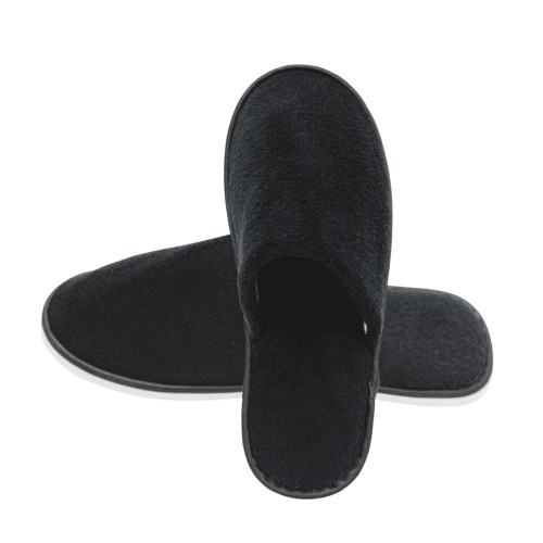 Slipper G9 Coral Fleece Black pack of 10 pairs